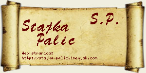 Stajka Palić vizit kartica